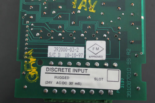BRISTOL BABCOCK DISCRETE INPUT MODULE 392000-03-2 S/C D