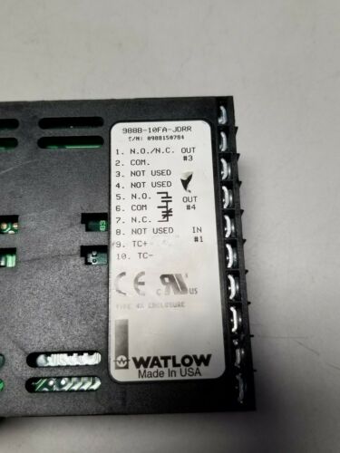 Watlow Digital Temperature Controller 988B-10FA-JDRR