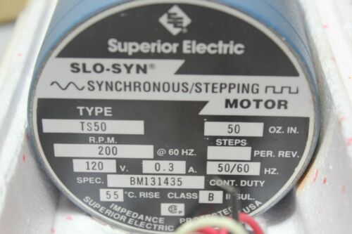 New Superior Electric Slo Syn Stepping Stepper Motor TS50