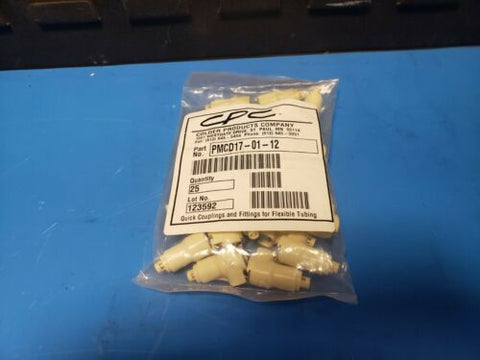 25Pcs Colder Products Company PMCD170112 Valved In-Line Hose Barb Coupling Body