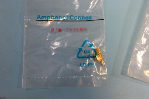 Amphenol 153100 Straight Crimp Plugs set of 13 NEW