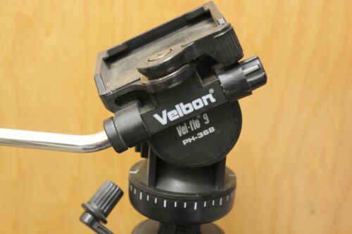 Velbon Vel Flo 9 PH-368 Videomate Mini Pro Fluid Panhead Tripod
