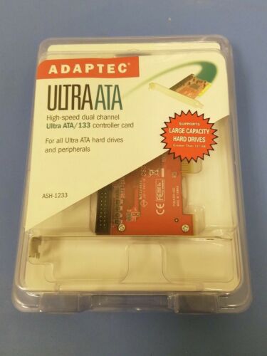 ADAPTEC ULTRA ATA/133 HIGH SPEED DUAL CHANNEL CONTROLLER CARD PCI ASH-1233