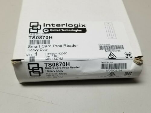 New Interlogix Smart Card Proximity Reader TS0870H BLACK