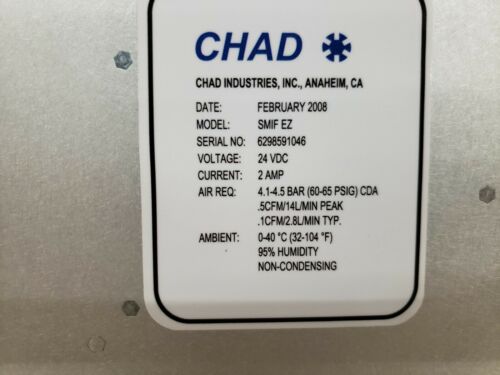 Chad Industries SMIF EZ Loader Indexer 200mm Pod Opener Wafer