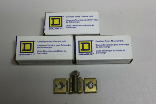 Lot of 3 Square D B9.10 Overload Thermal Relay Unit New