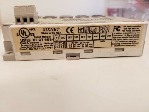 EtherTrak ET-GS-5ES -1 , 5-Port Industrial Ethernet Switch, 10-30 VDC