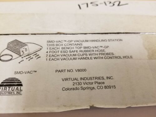 Virtual Industries SMD-VAC-GP Vacuum Pen Handling Station V8000 ESD Safe