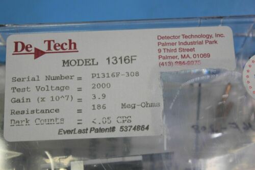 DeTech Detector FEI Electron Multiplier 1316F