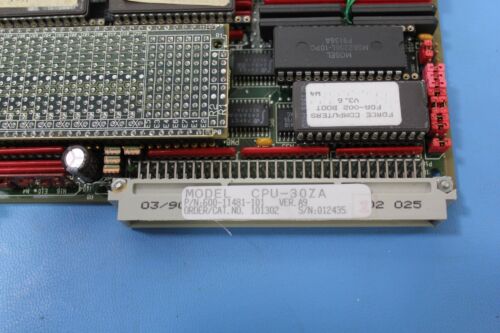 Force Sys68k Cpu-30za Vme Cpu Board Ver. A9 Sbc