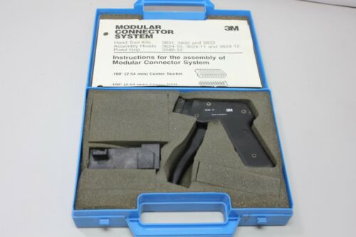 3M Crimp Tool Hand Crimper 3586-12 With SHG 3624-10 Head In Case