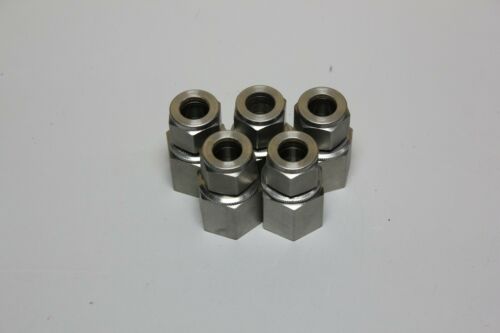 5 New Swagelok Stainless Steel 1/2" Female Connector Tube Fittings SS-810-7-8