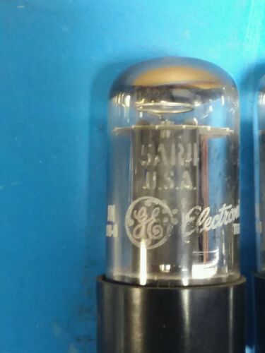 GE vacuum tubes 5AR4 /GZ34 matching Pair General Electric