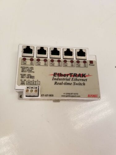 EtherTrak ET-GS-5ES -1 , 5-Port Industrial Ethernet Switch, 10-30 VDC