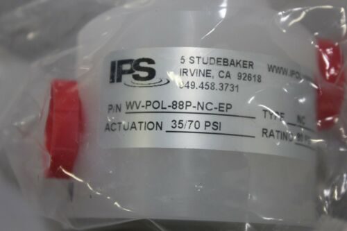 iPOLYMER IPS Polypropylene 1/2" FNPT Water Valve WV-POL-88P-NC-EP