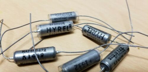 6 Unused Sprague Hyrel PIO Capacitors .0047 600VDC Tube Amp