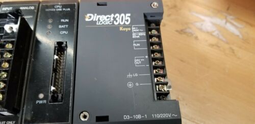 Koyo Direct Logic 305 PLC Rack With 10 GE Fanuc Modules - I/O,CPU,PS,Controller