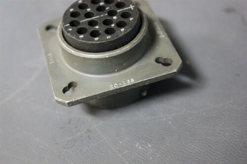 2 BENDIX 16 POSITION MIL SPEC PANEL MOUNT CIRCULAR CONNECTOR MS3127E 20-16S
