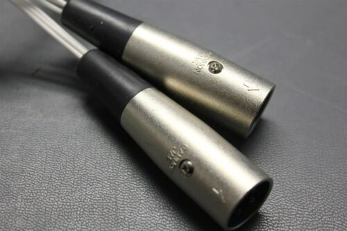 2 CONNECTED ITT CANNON JAE XLR CONNECTORS XLB-3-12C