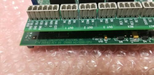 Checkpoint AC-1200-CPU CPU Board With A1033 Reader Board Access Control Rev01