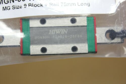 New Hiwin 75mm Linear Guideway Rail With Bearing Block MGN9HH 170G2B-20F00