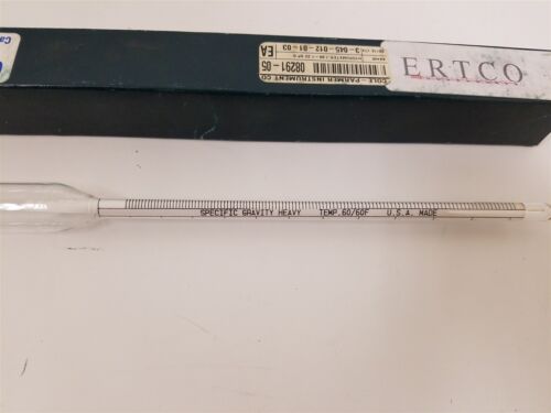 COLE PARMER/ERTCO 1.00-1.22 SPECIFIC GRAVITY HYDROMETER