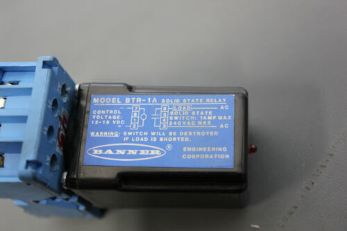 BANNER SOLID STATE RELAY WITH BASE BTR-1A (S11-2-79A)