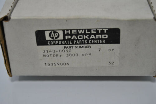 IN BOX VINTAGE HP 3000RPM FAN MOTOR 3140-0030 115V (S17-2-3D)