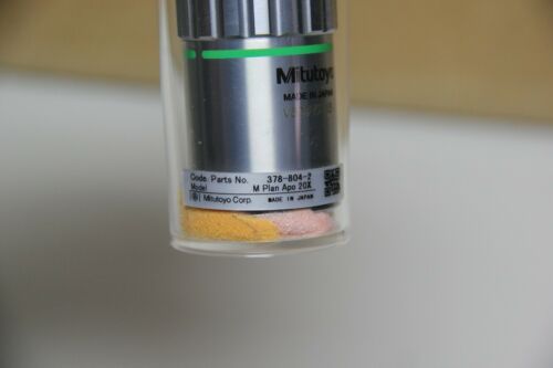 Mitutoyo M Plan Apo Microscope Objective 20X / 0.42 ∞/0 f=200 378-804-2
