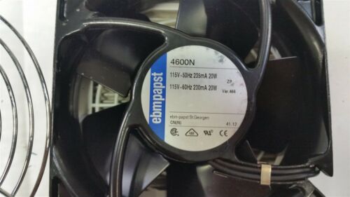 EBM PAPST SQUARE AXIAL FAN WITH PFANNENBERG FILTER 119mmx38mm