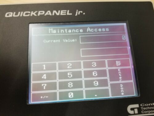 Control Technology Operator Interface Panel Touch Screen QuickPanel Jr. 4170