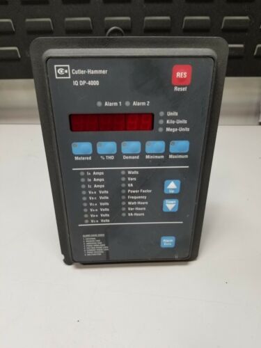 Cutler Hammer IQ DP-4000 Electrical Distribution System Monitor W/ PS & Network