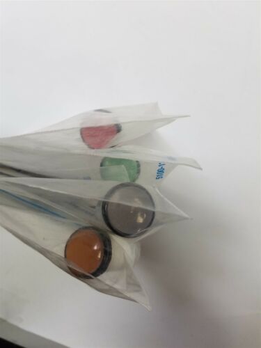 LOT OF 4 DIALIGHT LED PANEL MOUNT INDICATORS RED/GREEN/WHITE/YELLOW