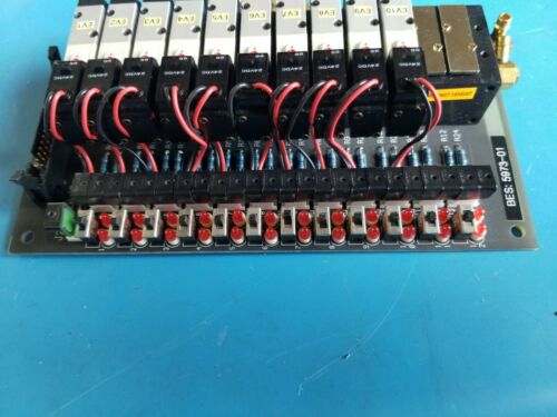 New Bay Pneumatic PCB Manifold With 10 Humphrey HA040-4E1 Air Valves BES 5973-01