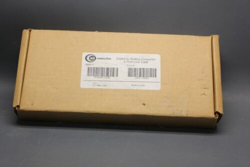MCK DIGITAL TO ANALOG CONVERTER 4 PORT LINE CARD D-0645-CLM
