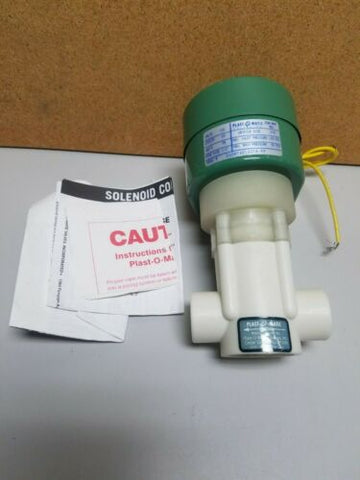 Asco Plast-o-matic Solenoid Valve HBX20488609800 EASMT4V12G58