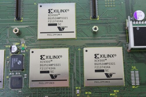 10 Xilinx Virtex Fpga Processors on a Pcb Xcv300-bg352