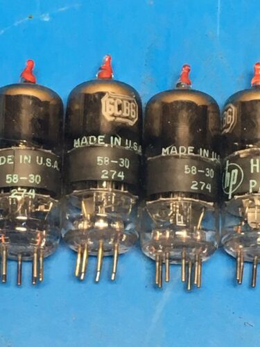 HP Vacuum tubes 6CB6 Lot of 5