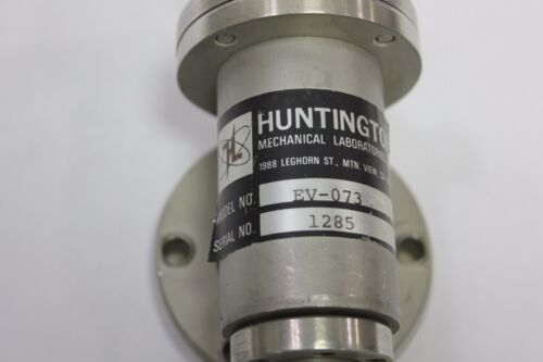 Huntington EV-073 High Vacuum Manual Right Angle Valve