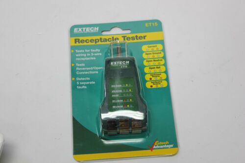 Extech Receptacle Tester ET15