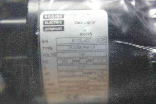 New Bodine Gear Motor Gearmotor 10:1 1/12hp 200rpm 33A3BEPM-5R