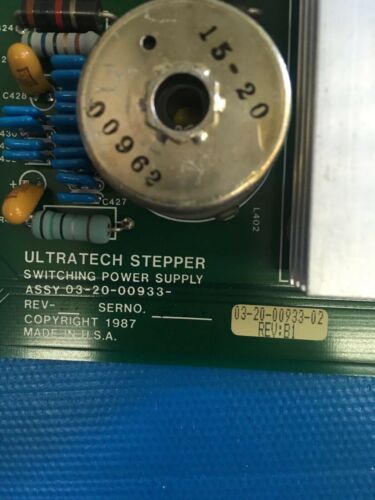 Ultratech stepper switching power supply 03-20-00933-02 rev B1