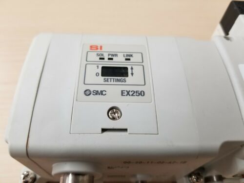 SMC EX250-SEN1 Ethernet/IP 8 Solenoid Valve Manifold VQC1201NR VVQ1000
