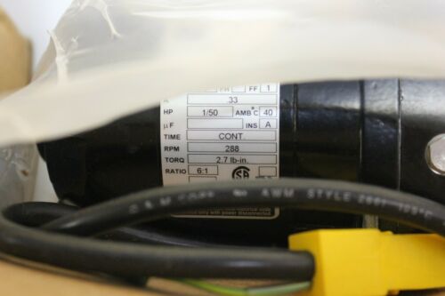 New Bodine Gearmotor Gear Motor 1/50hp 288rpm 6:1 NSH-11D3