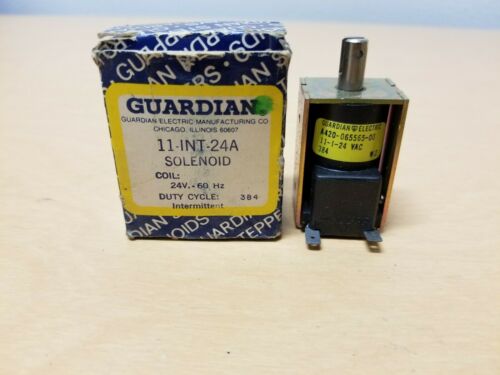 Guardian 11-INT-24A Solenoid 24V 60hz Coil Intermittent Duty Cycle 384 11-I-24