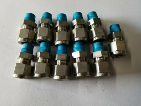 11 New Swagelok Stainless Steel Male Connector Tube Fittings 3/8x1/8 SS-600-1-2