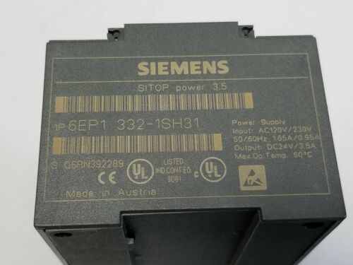 Siemens Sitop 3.5 PLC Power Supply 6EP1 332-1SH31