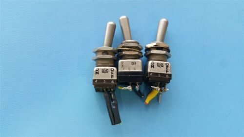 3 CUTLER HAMMER MIL SPEC ON/OFF TOGGLE SWITCHES MS90311-221