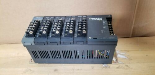 Koyo Direct Logic 305 PLC Rack With 5 GE Fanuc Modules - I/O,PS IC610