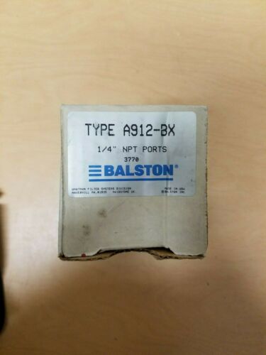 Balston Type A912-BX Pneumatic Air Filter 1/4" NPT Ports 3770